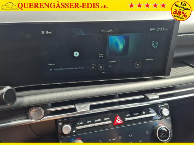Hyundai TUCSON 1.6 T-GDI 160PS Sitzheizung Lenkradheizung Klimaautomatik Navi 12,3"-Touchscreen DAB+ wireless Apple CarPlay + Android Auto PDC v+h Rückf.Kamera 2xKeyless 17-LM 