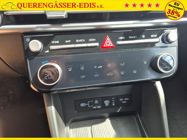Hyundai TUCSON 1.6 T-GDI 160PS Sitzheizung Lenkradheizung Klimaautomatik Navi 12,3"-Touchscreen DAB+ wireless Apple CarPlay + Android Auto PDC v+h Rückf.Kamera 2xKeyless 17-LM 