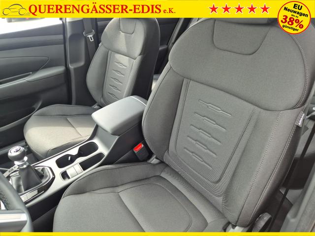 Hyundai TUCSON 1.6 T-GDI 160PS Sitzheizung Lenkradheizung Klimaautomatik Navi 12,3"-Touchscreen DAB+ wireless Apple CarPlay + Android Auto PDC v+h Rückf.Kamera 2xKeyless 17-LM 