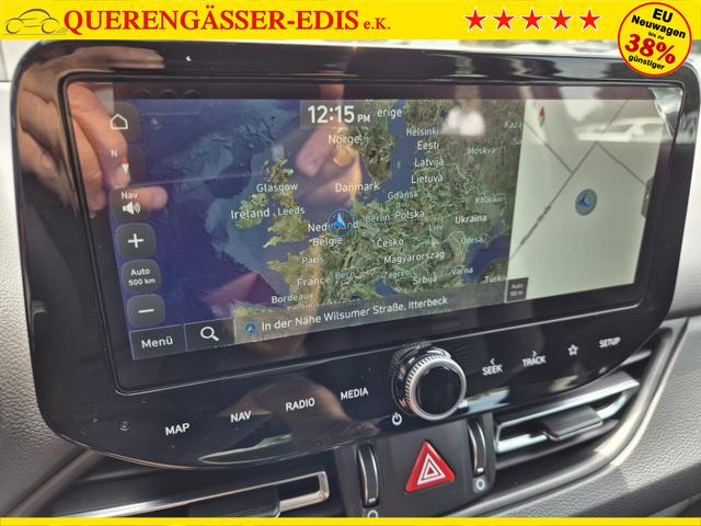 Hyundai i30 Kombi 1.0 T-GDI 100PS Automatik AbstandsTempomat Toter-Winkel-Assistent Sitzheizung Lenkradheizung Klimaautomatik Navi 10,25"-Touchscreen DAB+ wireless Apple CarPlay + Android Auto PDC v+h Rückf.Kamera 16-LM 