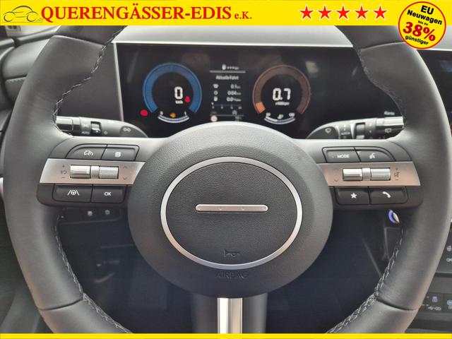 Hyundai TUCSON 1.6 T-GDI 160PS Sitzheizung Lenkradheizung Klimaautomatik Navi 12,3"-Touchscreen DAB+ wireless Apple CarPlay + Android Auto PDC v+h Rückf.Kamera 2xKeyless 17-LM 