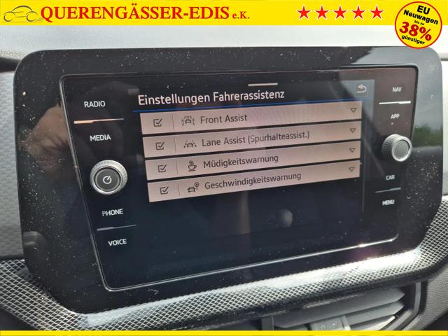 Volkswagen T-Cross 1.0 TSI 116PS DSG Life LED-Matrix-Scheinwerfer Klimaautomatik Sitzheizung PDC Rückf.Kamera 17-LM abged.Scheiben 2xKeyless DAB+ Bluetooth Touchscreen Apple CarPlay Android Auto 