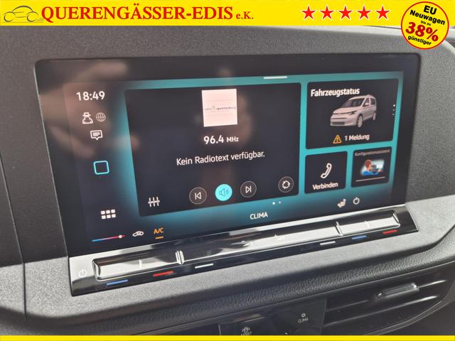 Volkswagen Caddy Cargo Maxi 2.0 TDI 102PS 2-Sitzer Klima Tempomat PDC Apple CarPlay Android Auto Hecktüren180º Schiebetür rechts 