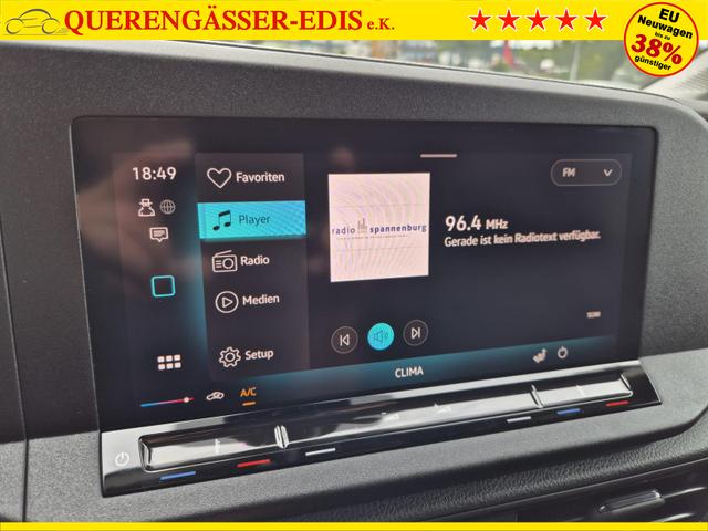 Volkswagen Caddy Cargo Maxi 2.0 TDI 102PS 2-Sitzer Klima Tempomat PDC Apple CarPlay Android Auto Hecktüren180º Schiebetür rechts 