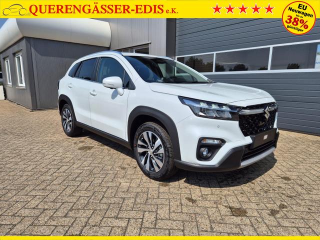 Suzuki S-Cross Comfort+ 129PS MHEV 4x4 ALLGRIP 1.4 Boosterjet Teil-Leder Navi Klimaautomatik Sitzheizung ACC PDC v+h 4x Kamera Suzuki-Radio Apple CarPlay Android Auto Touchscreen 2xKeyless 17-LM 