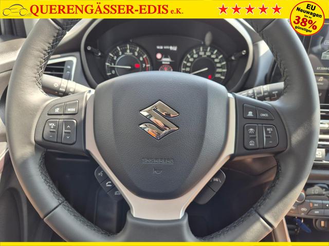 Suzuki S-Cross Comfort+ 129PS MHEV 4x4 ALLGRIP 1.4 Boosterjet Teil-Leder Navi Klimaautomatik Sitzheizung ACC PDC v+h 4x Kamera Suzuki-Radio Apple CarPlay Android Auto Touchscreen 2xKeyless 17-LM 