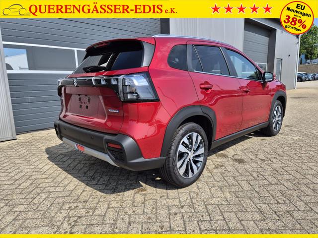 Suzuki S-Cross Comfort+ 129PS MHEV 4x4 ALLGRIP 1.4 Boosterjet Teil-Leder Navi Klimaautomatik Sitzheizung ACC PDC v+h 4x Kamera Suzuki-Radio Apple CarPlay Android Auto Touchscreen 2xKeyless 17-LM 