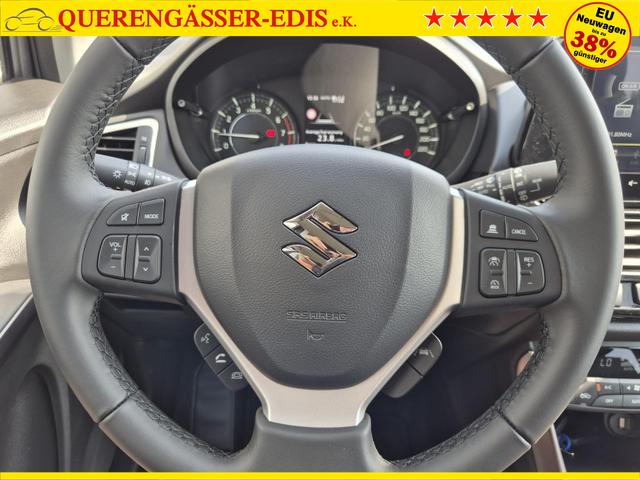 Suzuki S-Cross Comfort+ 129PS MHEV 4x4 ALLGRIP 1.4 Boosterjet Teil-Leder Navi Klimaautomatik Sitzheizung ACC PDC v+h 4x Kamera Suzuki-Radio Apple CarPlay Android Auto Touchscreen 2xKeyless 17-LM 