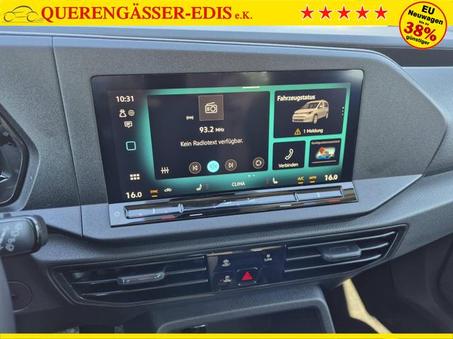 Volkswagen Caddy Cargo Maxi 2.0 TDI 122PS DSG 7-Sitzer Sitzheizung Rückf.Kamera Klimaautomatik PDC v+h Apple CarPlay Android Auto Bluetooth DAB Touchscreen 