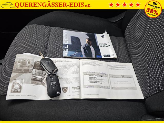 Peugeot Partner 1.5 BlueHDI 130PS Automatik 2-Sitzer Navi Apple CarPlay Android Auto AHK Klima Bluetooth DAB PDC v+h Rückf.Kamera Tempomat Ganzj.Reifen 
