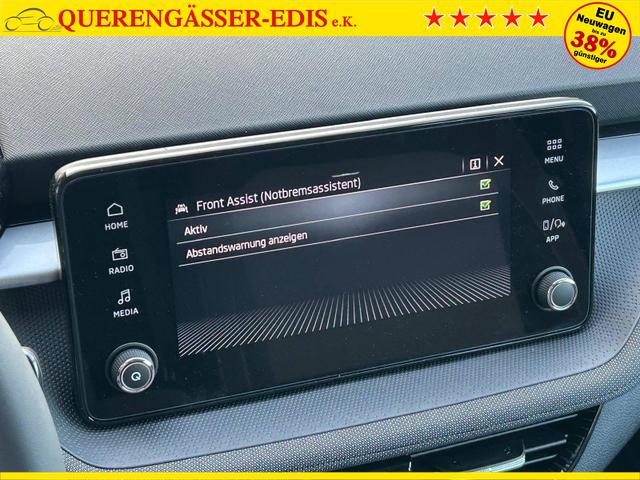 Skoda Fabia 1.0 TSI 115PS DSG Selection 5-türig 15"LM Rückf.Kamera Parksensoren Sitzheizung Multifunktionslenkrad Klima Skoda-Radio Bluetooth Touchscreen Tempomat Nebelsch. Apple CarPlay + Android Auto 