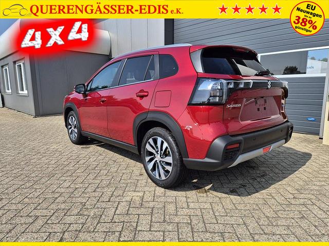 Suzuki S-Cross Comfort+ 110PS MHEV 4x4 ALLGRIP 1.4 Boosterjet Teilleder Navi Klimaautomatik Sitzheizung ACC PDC v+h 4x Kamera Suzuki-Radio Apple CarPlay Android Auto Touchscreen 2xKeyless 17-LM 