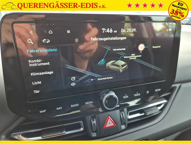 Hyundai i30 Kombi 1.5 T-GDI 95PS Klimaautomatik Sitzheizung Lenkradheizung Tempomat Navi Apple CarPlay + Android Auto PDC v+h Rückf.Kamera 16-LM 