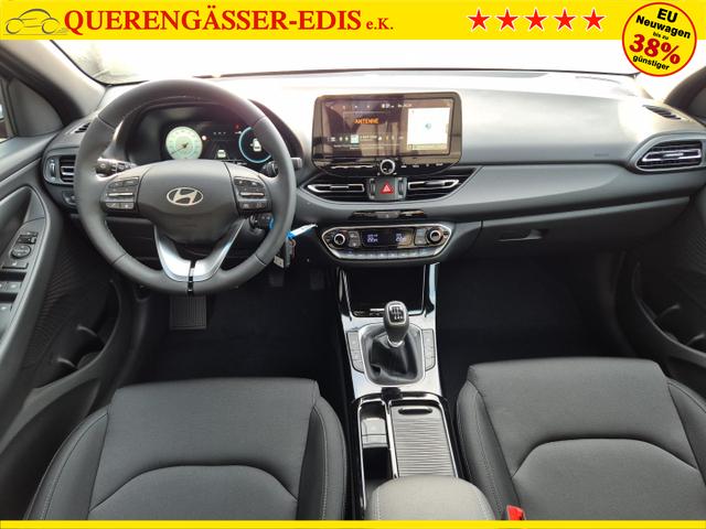 Hyundai i30 Kombi 1.5 T-GDI 95PS Sitzheizung Lenkradheizung Klimaautomatik Tempomat Navi Apple CarPlay + Android Auto PDC v+h Rückf.Kamera 17-LM 