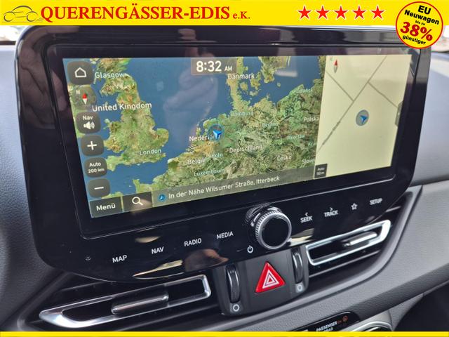Hyundai i30 Kombi 1.5 T-GDI 95PS Sitzheizung Lenkradheizung Klimaautomatik Tempomat Navi Apple CarPlay + Android Auto PDC v+h Rückf.Kamera 17-LM 