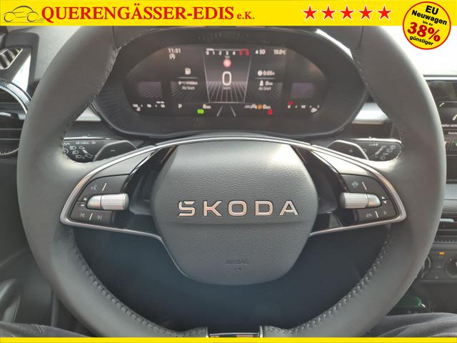 Skoda Fabia 1.0 TSI 115PS DSG Selection 5-türig 15"LM Rückf.Kamera Parksensoren Sitzheizung Multifunktionslenkrad Klima Skoda-Radio Bluetooth Touchscreen Tempomat Nebelsch. Apple CarPlay + Android Auto 
