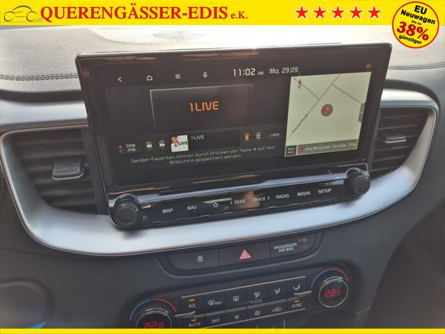 Kia Ceed Vision 1.5 T-GDi 140PS Klimaautomatik Alarmanlage Sitzheizung Lenkradheizung Navi PDC Rückf.Kamera Bluetooth Touchscreen Apple CarPlay Android Auto Tempomat 