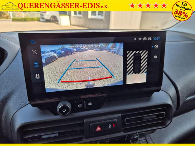 Peugeot Partner 1.5 BlueHDI 102PS NEUES MODELL 2-Sitzer AHK Klima Radio Apple CarPlay Android Auto Bluetooth DAB PDC v+h Rückf.Kamera Tempomat Ganzj.Reifen 