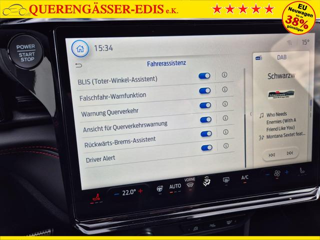 Ford Puma ST-Line X 1.0 EcoBoost Hybrid 125PS Automatik NEUES MODELL 360&deg;Kamera AbstandsTempomat el.Heckklappe Premium Leder (Sensico) B+O-Sound Klimaautomatik Sitzheizung Lenkradheizung Frontscheibe beheizb. Ford-Navi SYNC4 Bluetooth Apple CarPlay Android A 