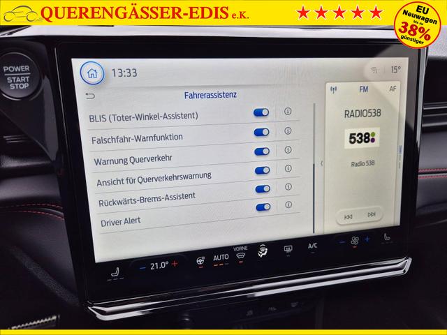 Ford Puma ST-Line X 1.0 EcoBoost Hybrid 125PS Automatik NEUES MODELL 360&deg;Kamera AbstandsTempomat el.Heckklappe Premium Leder (Sensico) B+O-Sound Klimaautomatik Sitzheizung Lenkradheizung Frontscheibe beheizb. Ford-Navi SYNC4 Bluetooth Apple CarPlay Android A 