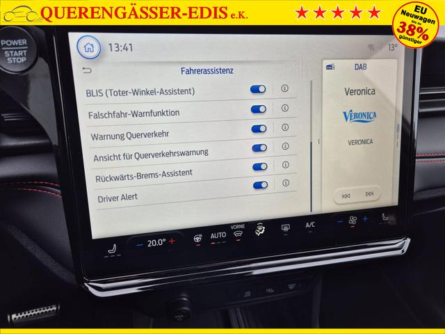 Ford Puma ST-Line X 1.0 EcoBoost Hybrid 125PS Automatik NEUES MODELL 360&deg;Kamera AbstandsTempomat el.Heckklappe Premium Leder (Sensico) B+O-Sound Klimaautomatik Sitzheizung Lenkradheizung Frontscheibe beheizb. Ford-Navi SYNC4 Bluetooth Apple CarPlay Android A 