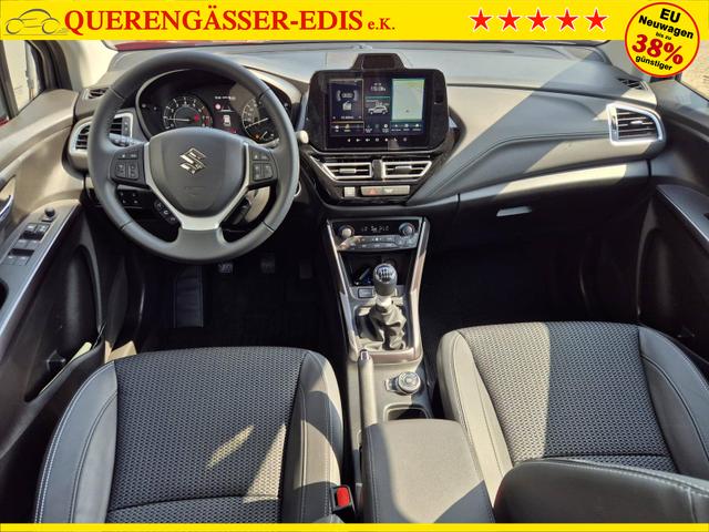 Suzuki S-Cross Comfort+ 110PS MHEV 4x4 ALLGRIP 1.4 Boosterjet Teilleder Navi Klimaautomatik Sitzheizung ACC PDC v+h 4x Kamera Suzuki-Radio Apple CarPlay Android Auto Touchscreen 2xKeyless 17-LM 