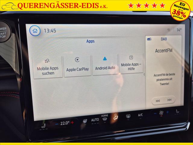 Ford Puma ST-Line X 1.0 EcoBoost Hybrid 125PS Automatik NEUES MODELL 360&deg;Kamera AbstandsTempomat el.Heckklappe Premium Leder (Sensico) B+O-Sound Klimaautomatik Sitzheizung Lenkradheizung Frontscheibe beheizb. Ford-Navi SYNC4 Bluetooth Apple CarPlay Android A 