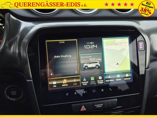 Suzuki Vitara Comfort+ 110PS Automatik MHEV 4x4 ALLGRIP 1.4 Boosterjet Allrad Teilleder Navi Klimaautomatik Sitzheizung ACC PDC v+h Rückf.Kamera Suzuki-Radio Apple CarPlay Android Auto Touchscreen 2xKeyless 17-LM 