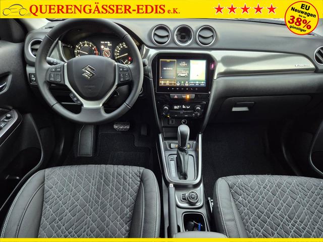 Suzuki Vitara Comfort+ 110PS Automatik MHEV 4x4 ALLGRIP 1.4 Boosterjet Allrad Teilleder Navi Klimaautomatik Sitzheizung ACC PDC v+h Rückf.Kamera Suzuki-Radio Apple CarPlay Android Auto Touchscreen 2xKeyless 17-LM 