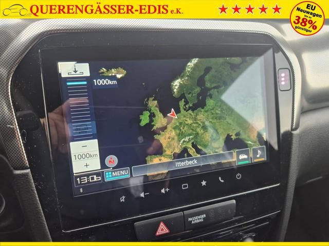 Suzuki Vitara Comfort+ 110PS Automatik MHEV 4x4 ALLGRIP 1.4 Boosterjet Allrad Teilleder Navi Klimaautomatik Sitzheizung ACC PDC v+h Rückf.Kamera Suzuki-Radio Apple CarPlay Android Auto Touchscreen 2xKeyless 17-LM 