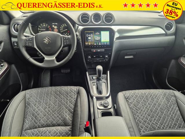 Suzuki Vitara Comfort+ 110PS Automatik MHEV 4x4 ALLGRIP 1.4 Boosterjet Allrad Teilleder Navi Klimaautomatik Sitzheizung ACC PDC v+h Rückf.Kamera Suzuki-Radio Apple CarPlay Android Auto Touchscreen 2xKeyless 17-LM 