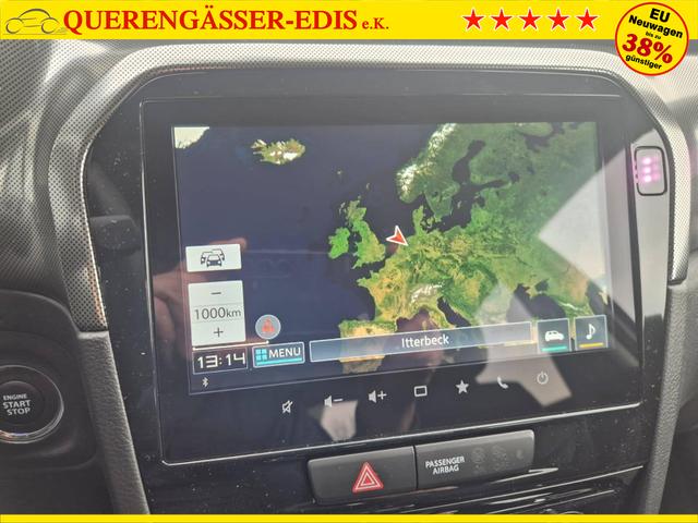 Suzuki Vitara Comfort+ 110PS Automatik MHEV 4x4 ALLGRIP 1.4 Boosterjet Allrad Teilleder Navi Klimaautomatik Sitzheizung ACC PDC v+h Rückf.Kamera Suzuki-Radio Apple CarPlay Android Auto Touchscreen 2xKeyless 17-LM 