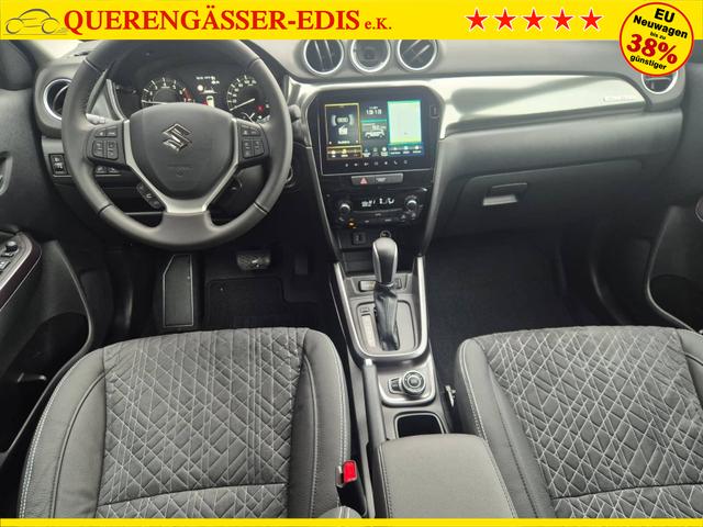 Suzuki Vitara Comfort+ 110PS Automatik MHEV 4x4 ALLGRIP 1.4 Boosterjet Allrad Teilleder Navi Klimaautomatik Sitzheizung ACC PDC v+h Rückf.Kamera Suzuki-Radio Apple CarPlay Android Auto Touchscreen 2xKeyless 17-LM 