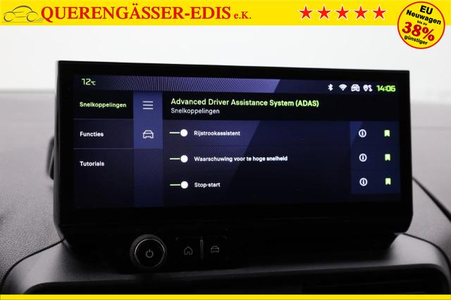 Peugeot Partner 1.5 BlueHDI 102PS NEUES MODELL 2-Sitzer AHK Klima Radio Apple CarPlay Android Auto Bluetooth DAB PDC v+h Rückf.Kamera Tempomat Ganzj.Reifen 