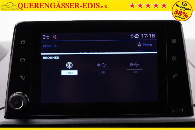 Peugeot Partner 1.5 BlueHDI 102PS 2-Sitzer AHK Klima Radio Apple CarPlay Android Auto Bluetooth DAB PDC v+h Rückf.Kamera Tempomat Ganzj.Reifen 