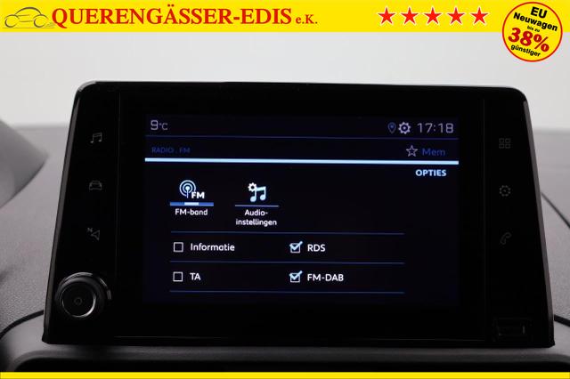 Peugeot Partner 1.5 BlueHDI 102PS 2-Sitzer AHK Klima Radio Apple CarPlay Android Auto Bluetooth DAB PDC v+h Rückf.Kamera Tempomat Ganzj.Reifen 