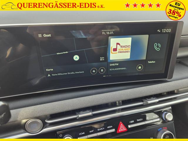 Hyundai TUCSON Trend 1.6 T-GDI 150PS Automatik TZ 2026 Teil-Leder Sitzheizung v+h Lenkradheizung Klimaautomatik Navi Touchscreen DAB+ Apple CarPlay + Android Auto PDC R&uuml;ckf.-Kamera Matrix-LED-Scheinw. 