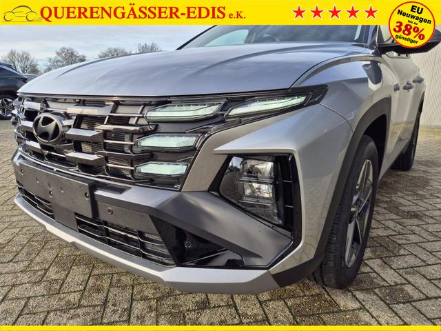 Hyundai TUCSON Trend 1.6 T-GDI 150PS Automatik TZ 2026 Teil-Leder Sitzheizung v+h Lenkradheizung Klimaautomatik Navi Touchscreen DAB+ Apple CarPlay + Android Auto PDC R&uuml;ckf.-Kamera Matrix-LED-Scheinw. 