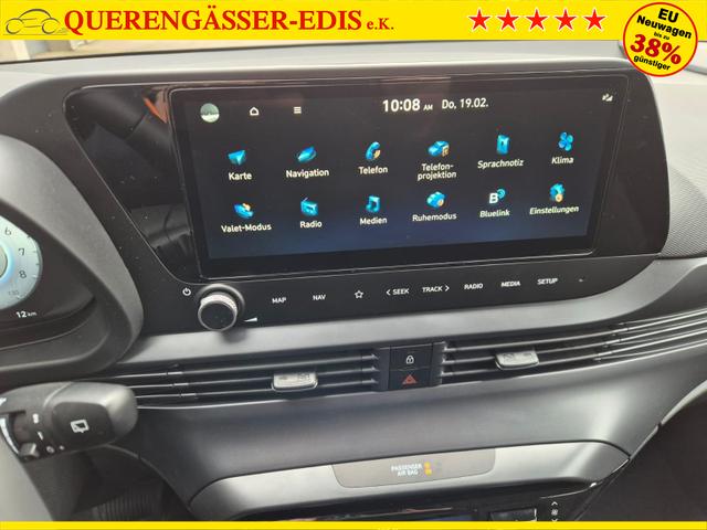 Hyundai i20 1.0 T-GDI 90PS Trend Automatik 5-t&uuml;rig Klimaautomatik Sitzheizung Lenkradheizung R&uuml;ckf.Kamera PDC Apple CarPlay Android Auto Tempomat Touchscreen 16"LM 