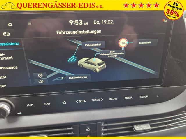 Hyundai i20 1.0 T-GDI 90PS Trend Automatik 5-t&uuml;rig Klimaautomatik Sitzheizung Lenkradheizung R&uuml;ckf.Kamera PDC Apple CarPlay Android Auto Tempomat Touchscreen 16"LM 