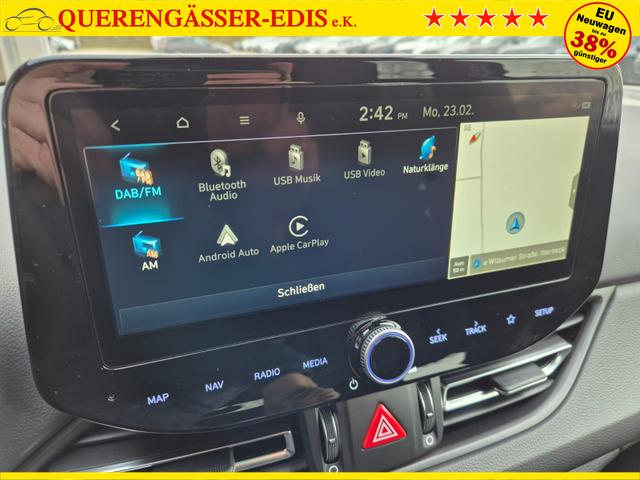 Hyundai i30 Kombi 1.6 T-GDI 150PS Automatik N-Line MY2026 Sitzheizung Lenkradheizung Klimaautomatik Navi 10,3"-Touchscreen Bluelink Apple CarPlay + Android Auto PDC v+h R&uuml;ckf.Kamera 18-LM 