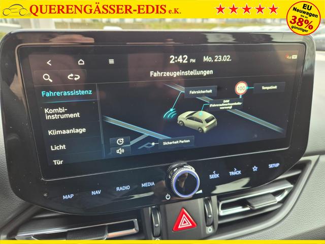 Hyundai i30 Kombi 1.6 T-GDI 150PS Automatik N-Line MY2026 Sitzheizung Lenkradheizung Klimaautomatik Navi 10,3"-Touchscreen Bluelink Apple CarPlay + Android Auto PDC v+h R&uuml;ckf.Kamera 18-LM 