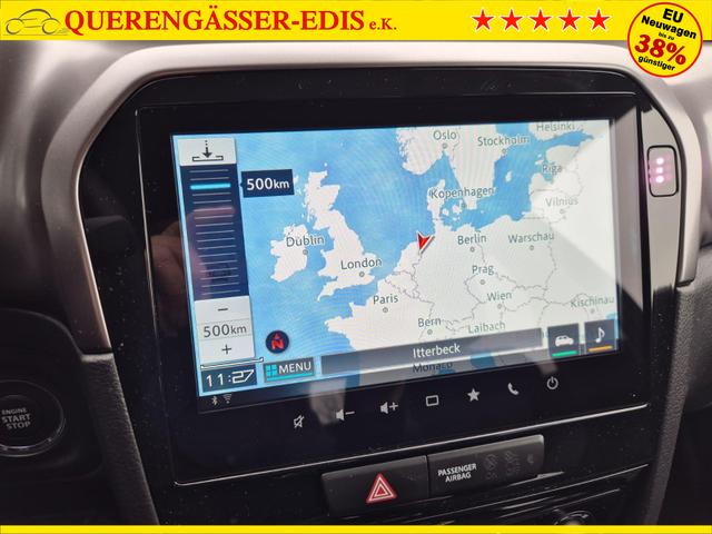 Suzuki Vitara Comfort 110PS Automatik MHEV 1.4 Boosterjet Klimaautomatik Sitzheizung Navi ACC PDC R&uuml;ckf.Kamera Suzuki-Radio Apple CarPlay Android Auto Touchscreen 2xKeyless 17-LM 