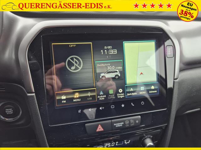 Suzuki Vitara Comfort 110PS Automatik MHEV 1.4 Boosterjet Klimaautomatik Sitzheizung Navi ACC PDC R&uuml;ckf.Kamera Suzuki-Radio Apple CarPlay Android Auto Touchscreen 2xKeyless 17-LM 