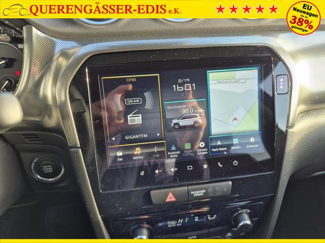 Suzuki Vitara Comfort+ 110PS Automatik MHEV 1.4 Boosterjet Teilleder Navi Klimaautomatik Sitzheizung ACC PDC v+h R&uuml;ckf.Kamera Suzuki-Radio Apple CarPlay Android Auto Touchscreen 2xKeyless 17-LM 