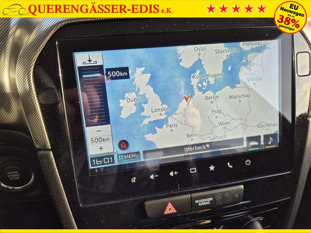 Suzuki Vitara Comfort+ 110PS Automatik MHEV 1.4 Boosterjet Teilleder Navi Klimaautomatik Sitzheizung ACC PDC v+h R&uuml;ckf.Kamera Suzuki-Radio Apple CarPlay Android Auto Touchscreen 2xKeyless 17-LM 