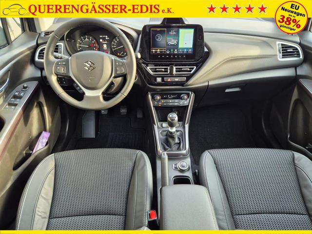 Suzuki S-Cross Comfort+ 110PS MHEV 4x4 ALLGRIP 1.4 Boosterjet Teilleder Navi Klimaautomatik Sitzheizung ACC PDC v+h 4x Kamera Suzuki-Radio Apple CarPlay Android Auto Touchscreen 2xKeyless 17-LM 