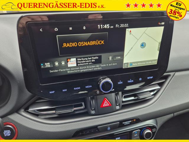 Hyundai i30 Kombi 1.6 T-GDI 150PS Automatik N-Line MY2026 Sitzheizung Lenkradheizung Klimaautomatik Navi 10,3"-Touchscreen Bluelink Apple CarPlay + Android Auto PDC v+h R&uuml;ckf.Kamera 18-LM 