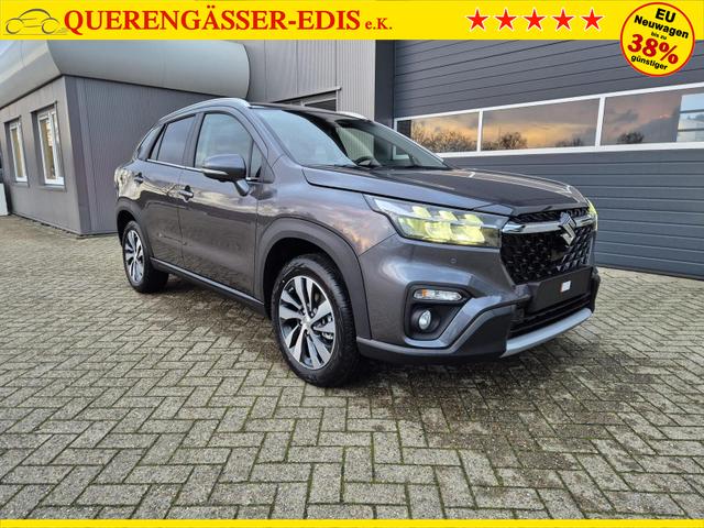 Suzuki S-Cross Comfort+ 110PS Automatik MHEV 4x4 ALLGRIP 1.4 Boosterjet Teilleder Navi Klimaautomatik Sitzheizung ACC PDC v+h 4x Kamera Suzuki-Radio Apple CarPlay Android Auto Touchscreen 2xKeyless 17-LM 