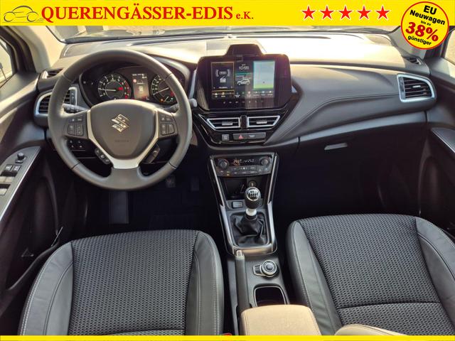 Suzuki S-Cross Comfort+ 110PS MHEV 4x4 ALLGRIP 1.4 Boosterjet Teilleder Navi Klimaautomatik Sitzheizung ACC PDC v+h 4x Kamera Suzuki-Radio Apple CarPlay Android Auto Touchscreen 2xKeyless 17-LM 